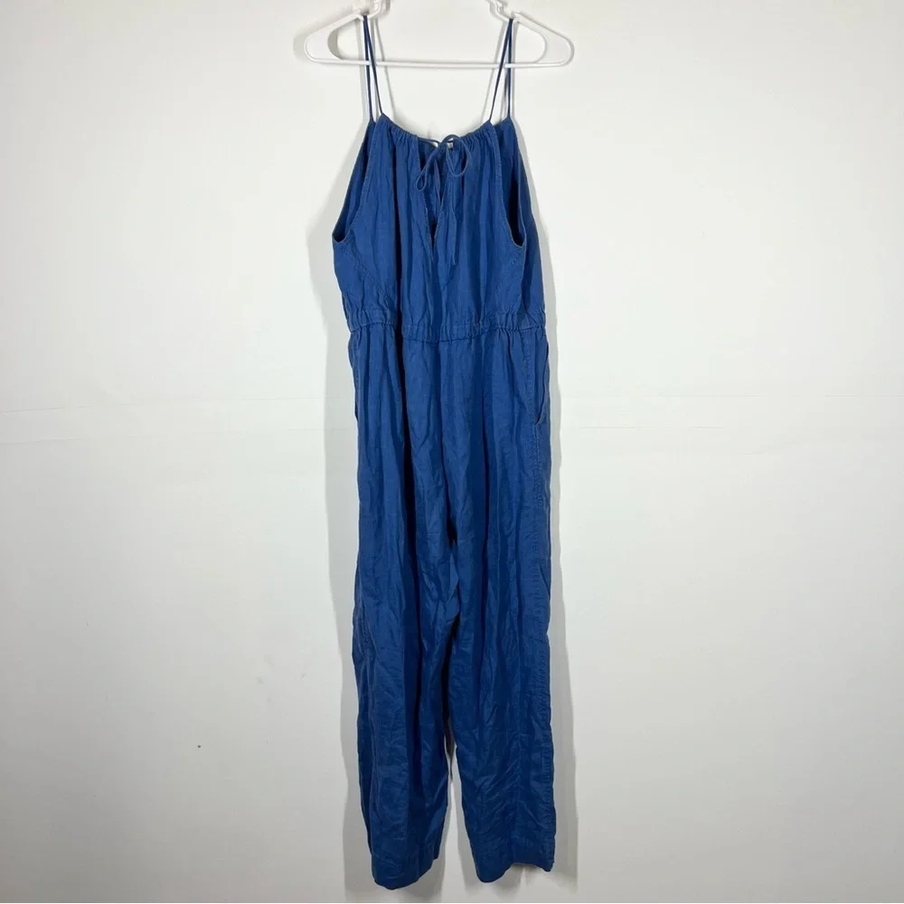 Everlane 100% Linen Shoestring Jumpsuit Size Medium